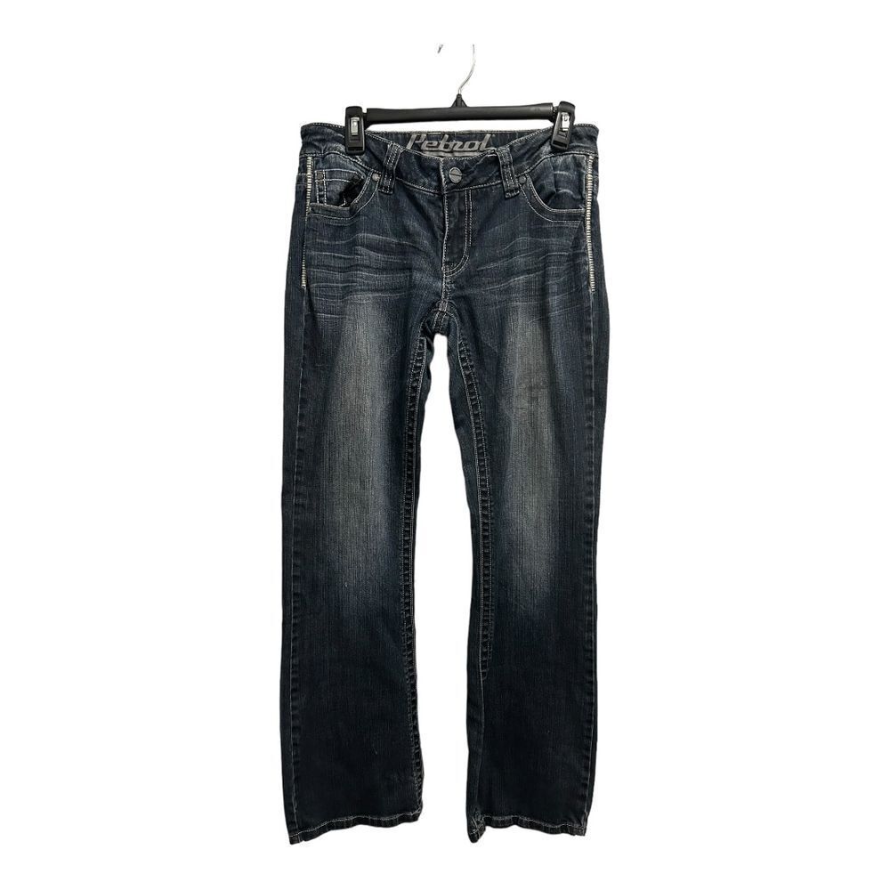 Women's Bootcut Jeans Dark Wash‎ Embellished Pockets Casual Denim